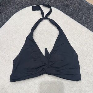 Classic Black Halter Bikini Top